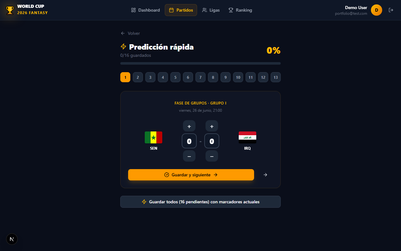 World Cup Fantasy - Rápido